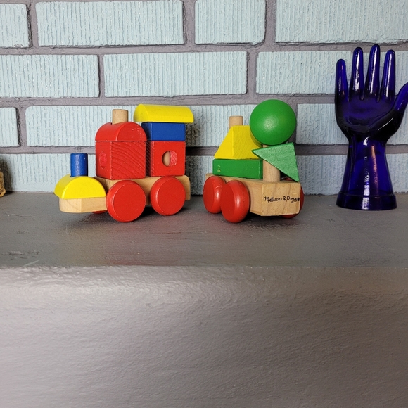 Melissa & Doug Toys Melissa Doug Wooden Jumbo Stacking Train